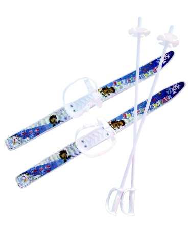 Купить Комплект лыжный детский Лыжики-пыжики с палками в Электростали 